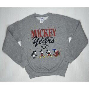 MICKEY THROUGH THE YEARS FLEA MARKET FLEECE JUNK FOOD CLOTHING SIZE XS